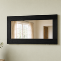 Semi-Trans Black Mirror Secret Shelfie — Wall Mirror & Pillow Storage Shelf