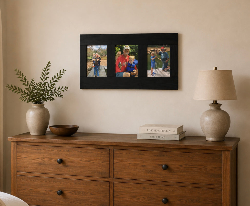 SemiTrans Black Secret Shelfie — Picture Frame & Pillow Storage Shelf