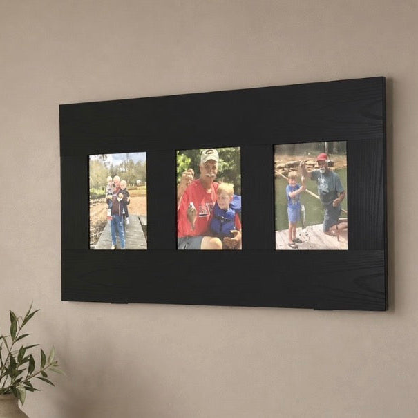 SemiTrans Black Secret Shelfie — Picture Frame & Pillow Storage Shelf