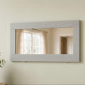 Gray Mirror Secret Shelfie — Wall Mirror & Pillow Storage Shelf